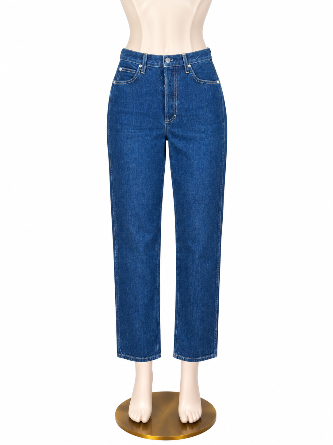 Amo Loverboy High Rise Straight Leg Crop Jeans Indie Blue Size 28 - ONLINE ONLY