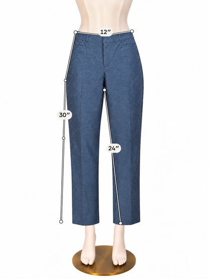 Banana Republic Sloan Fit Cropped Ankle Pants Dark Blue Size 4 - ONLINE ONLY