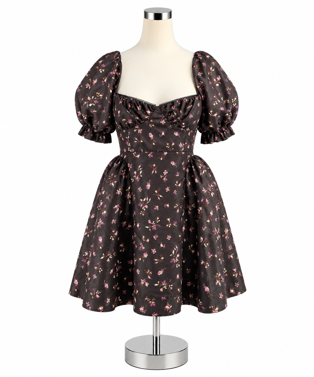 Maeve Anthropologie Smocked Taffeta Floral Mini Dress Size Small NWT