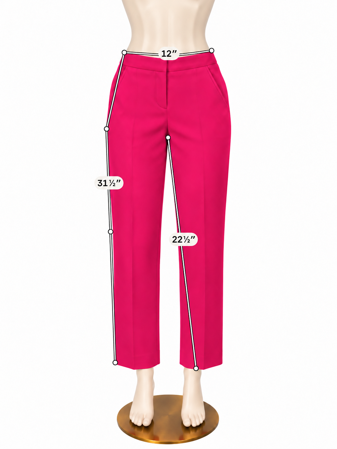 New York &amp; Co Pink Dress Pants Trousers Size 2 | Classic Career Wear - ONLINE ONLY