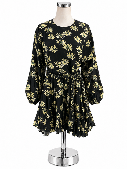 Rhode Fiona Floral Mini Dress Black Daisy Field XS