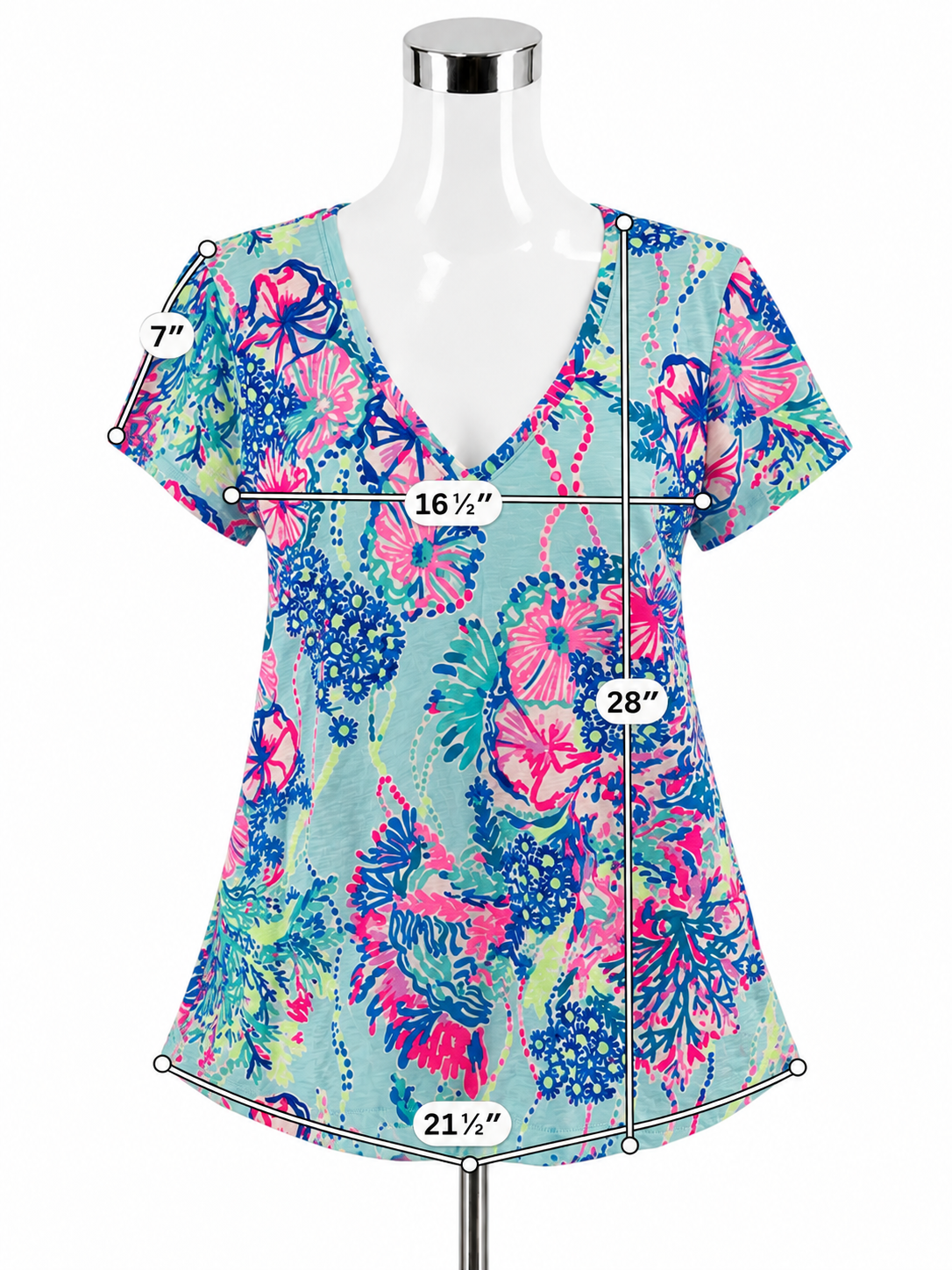 Lilly Pulitzer Etta V-Neck Tee &