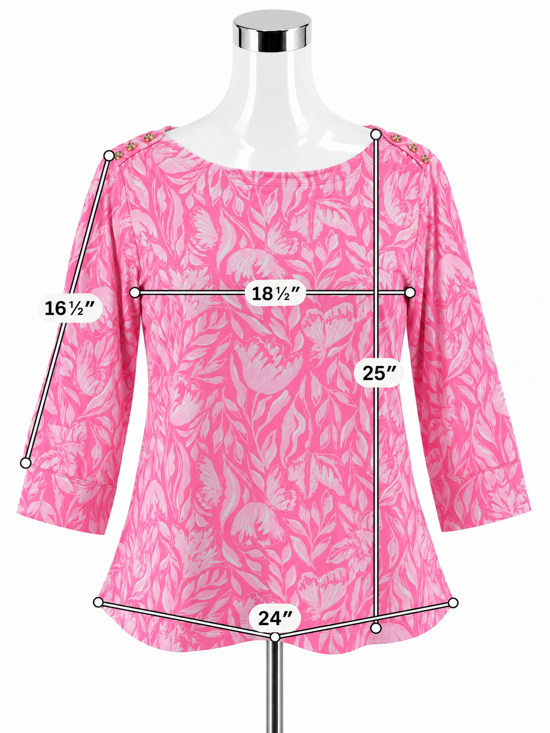 Lilly Pulitzer Chillylilly Marlina Tunic Top Pink White XL