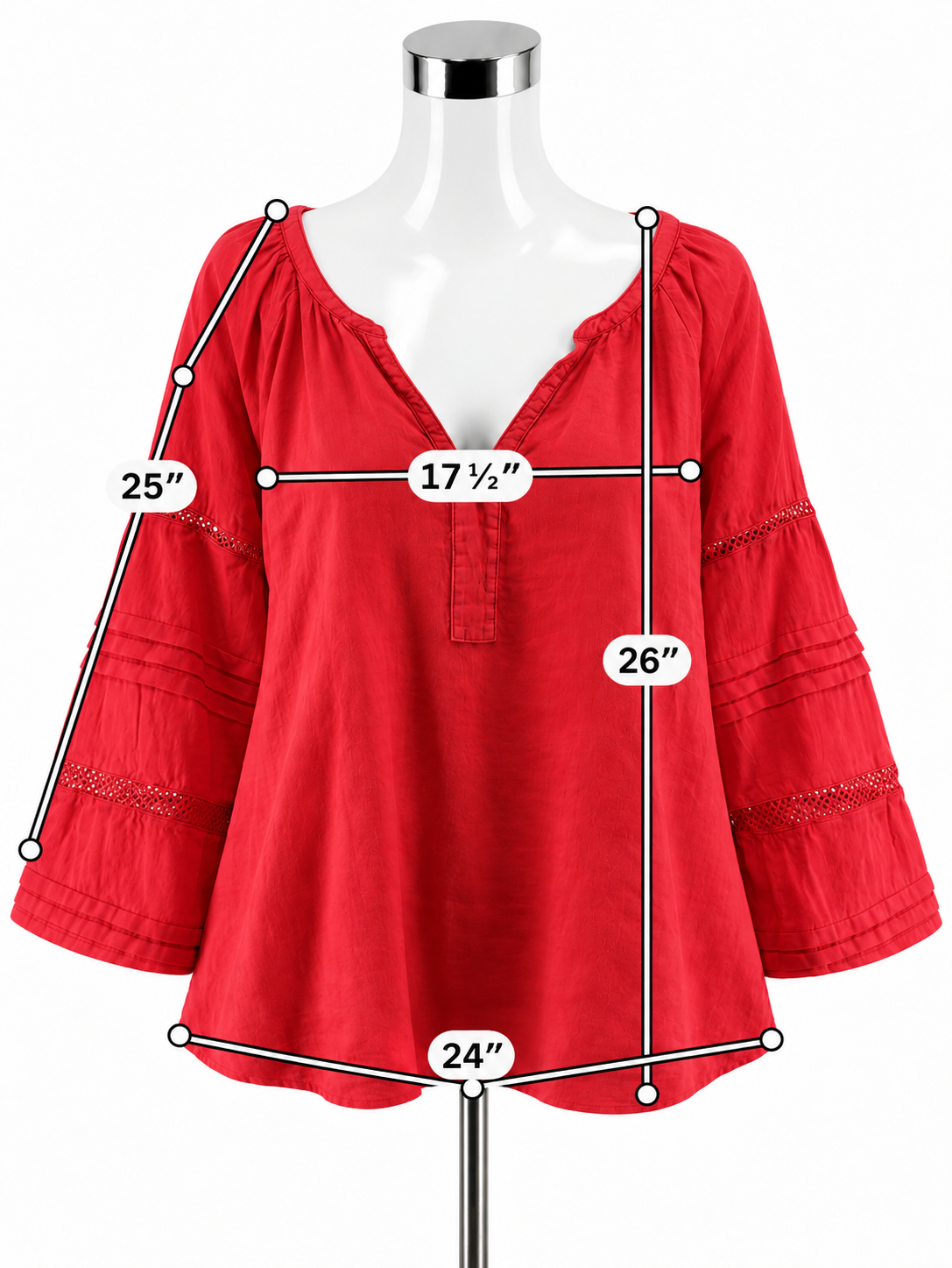 Lilly Pulitzer Katrina Linen Top Coral Crochet Lace Bishop Sleeve Blouse Size Large - ONLINE ONLY