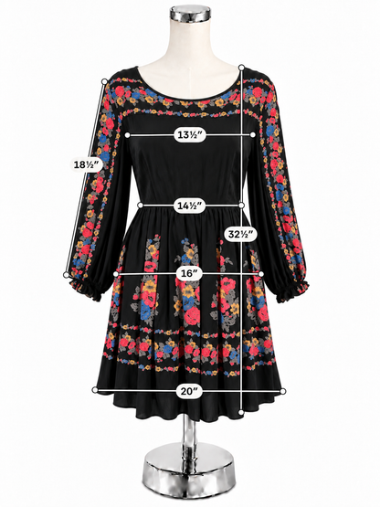 Free People Shake It Floral Tiered Mini Dress Tunic Size 8