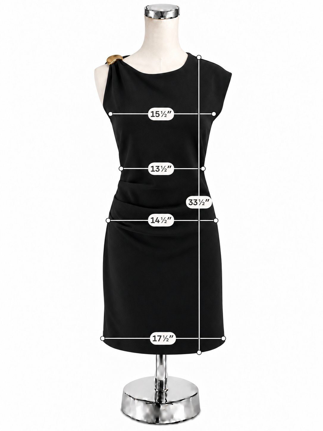 Anthropologie Sleeveless Little Black Dress NWT Size XS