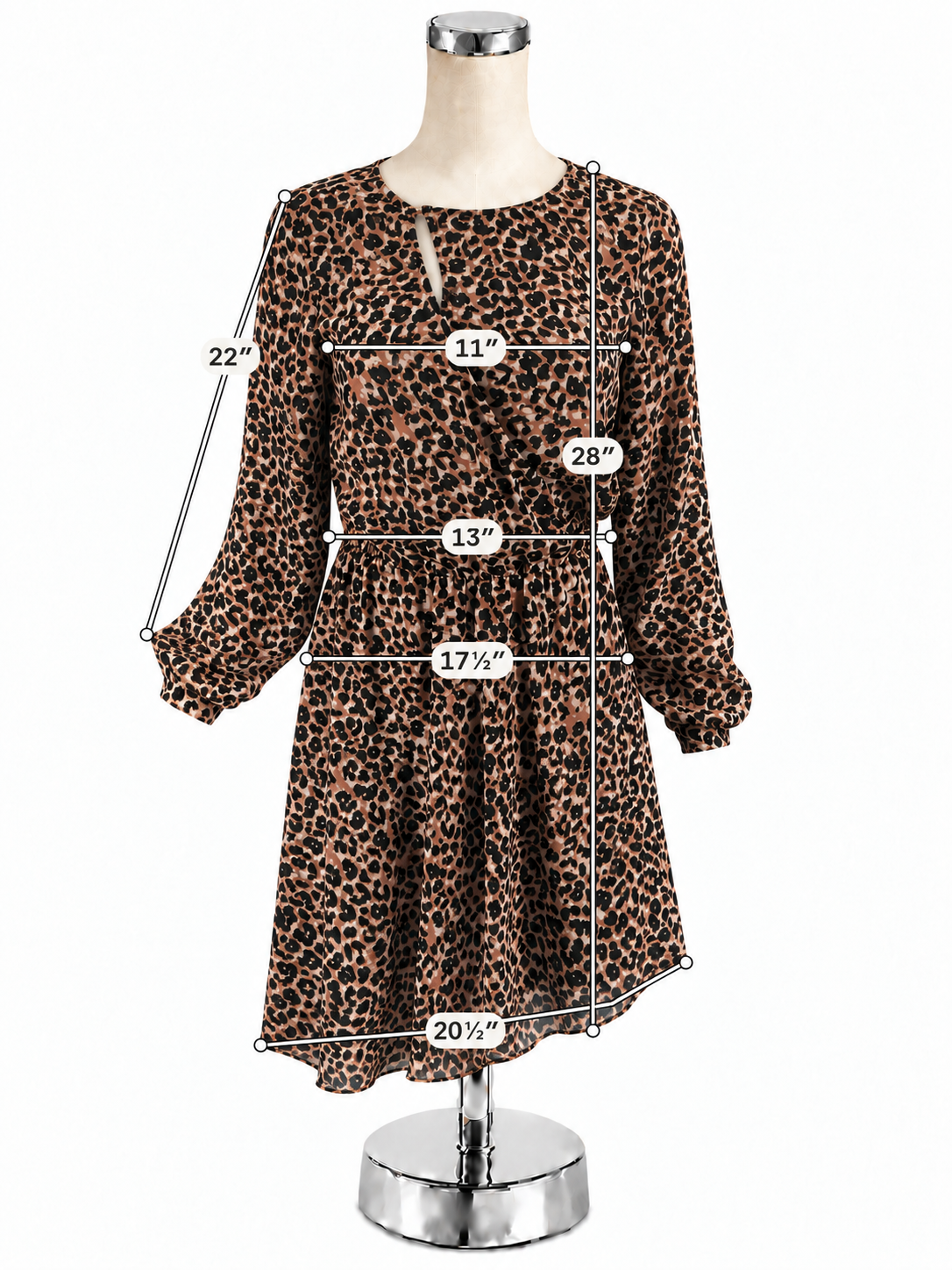 Parker Parker Kensal Leopard Print Blouson Mini Dress XS
