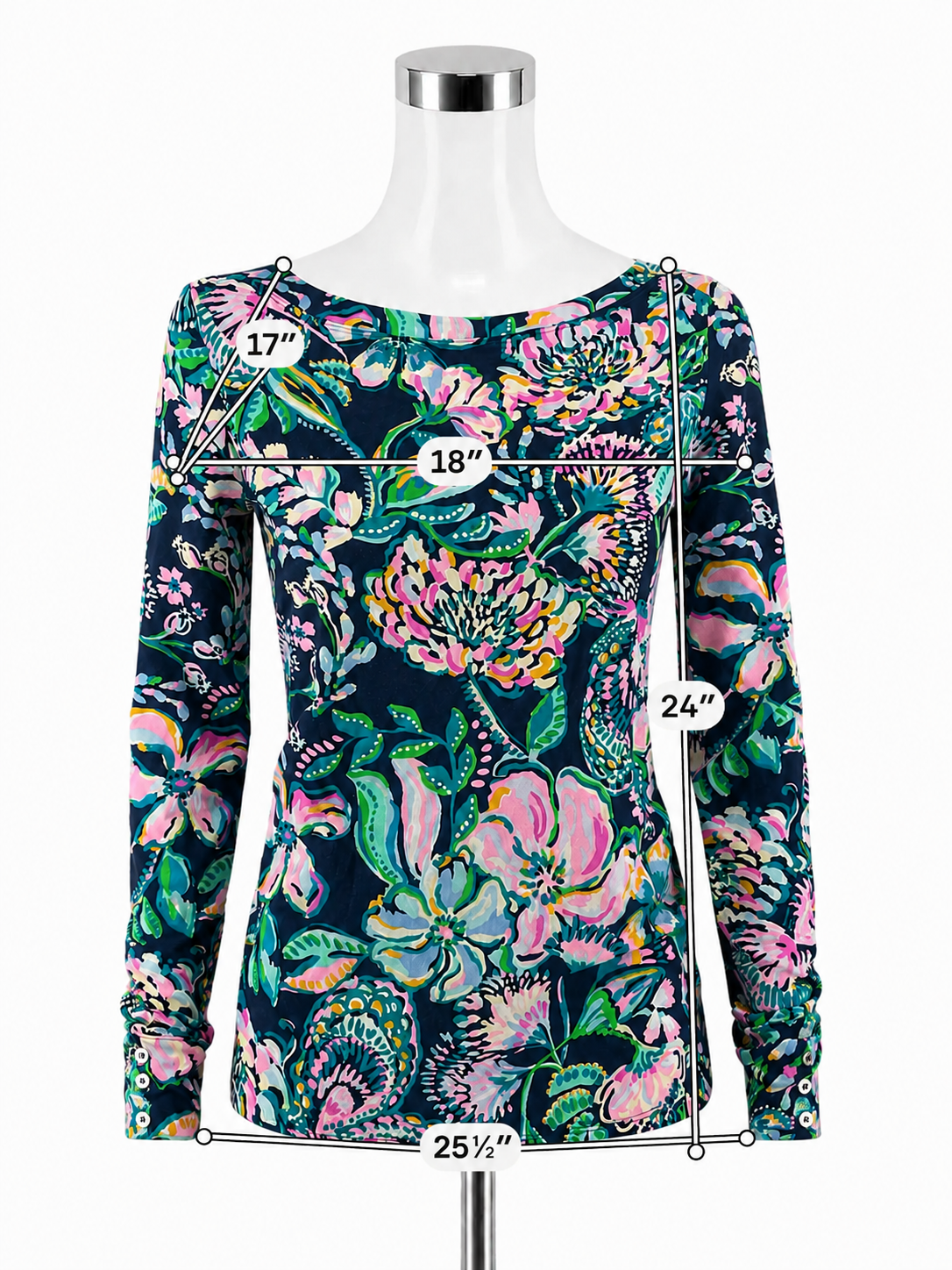 Lilly Pulitzer Nevie Off-Shoulder Top Multi Casa Del Sol Floral S - Downstairs