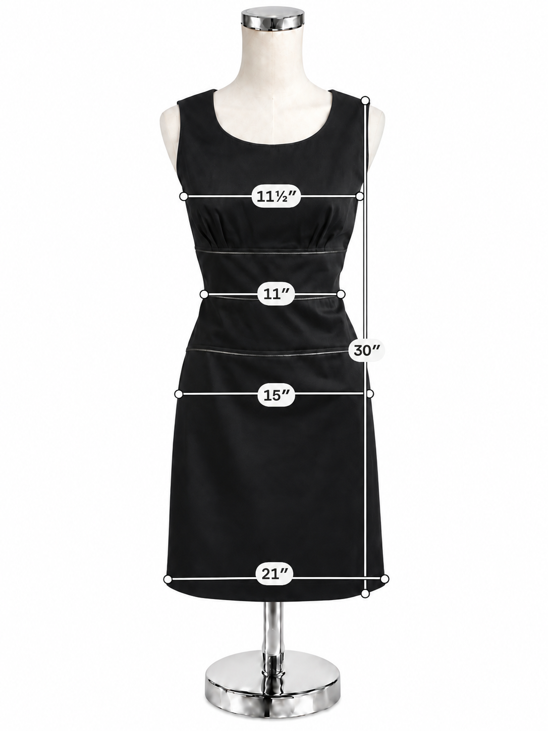 Calvin Klein Black Cotton Stretch Sheath Mini Dress Size 6 - ONLINE ONLY