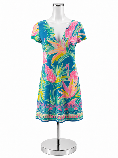 Lilly Pulitzer Marlowe Dress Tons of Fun Flamingo Print Size S - ONLINE ONLY