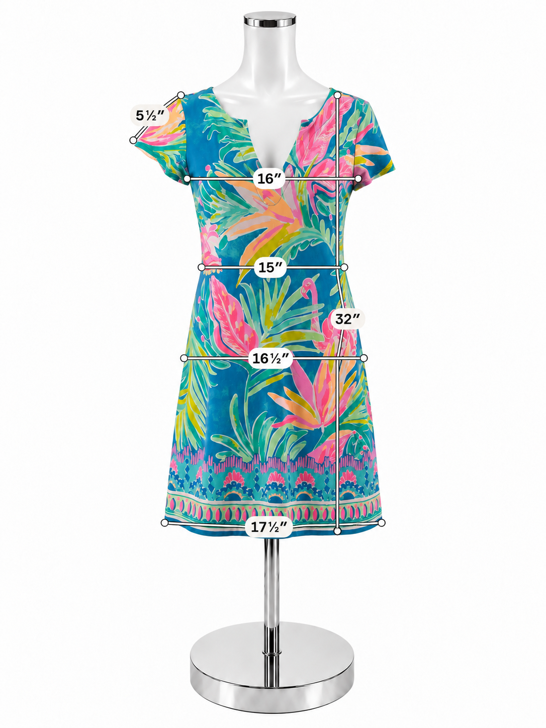 Lilly Pulitzer Marlowe Dress Tons of Fun Flamingo Print Size S - ONLINE ONLY