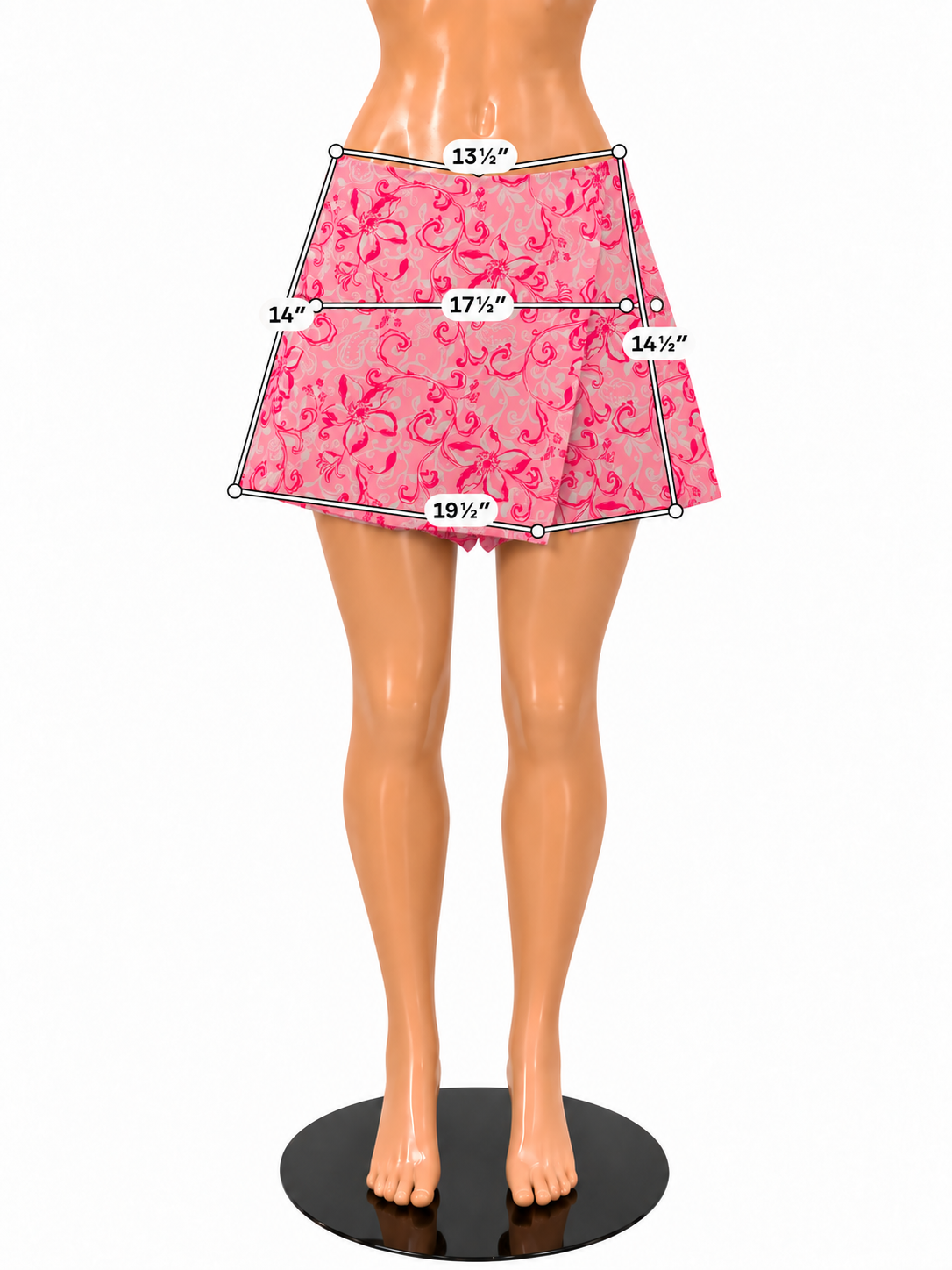 Lilly Pulitzer NWT Pink Floral Cotton A-Line Mini Skort Size 6- ONLINE ONLY