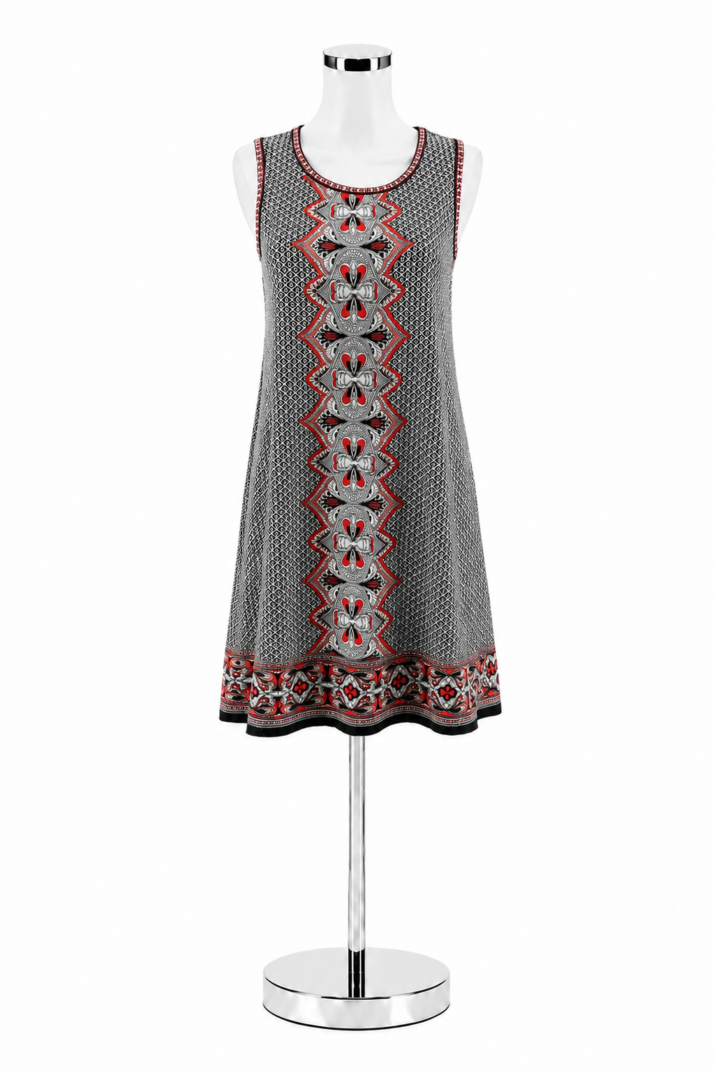 Max Studio Geometric Medallion Print Sleeveless Shift Dress Size M NWT - ONLINE ONLY