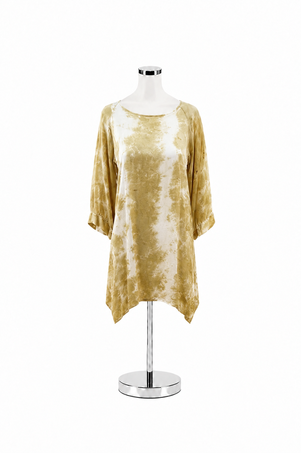 STARK X Crushed Velvet Tie-Dye Tunic Dress | Size XS