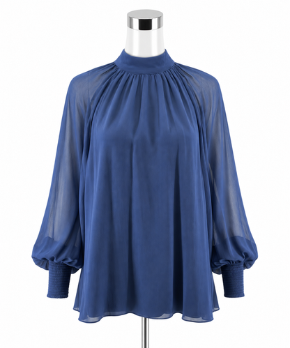 Lilly Pulitzer Giana Top Navy Blue Tie Back Blouse Size 14