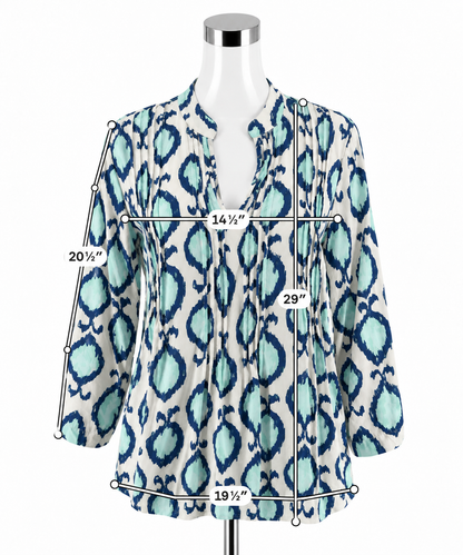 Lilly Pulitzer Elsa Top In The Vias Print Tunic Blouse Size Small
