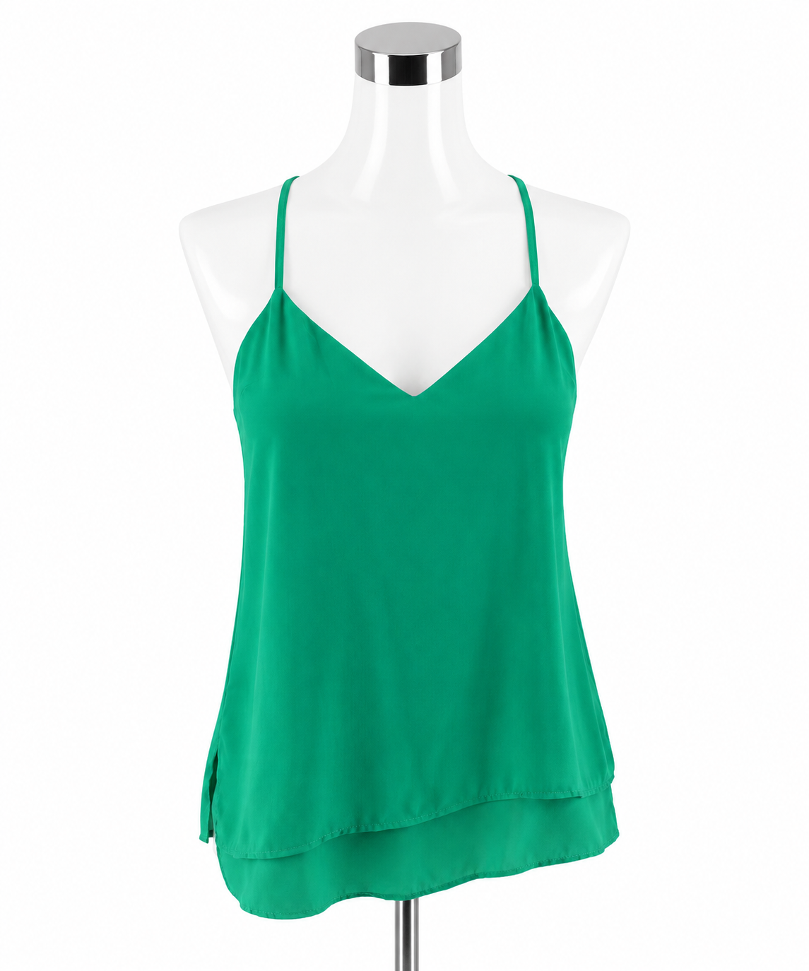 Forever 21 Teal V-Neck Spaghetti Strap Cami Top | Size Small - ONLINE ONLY