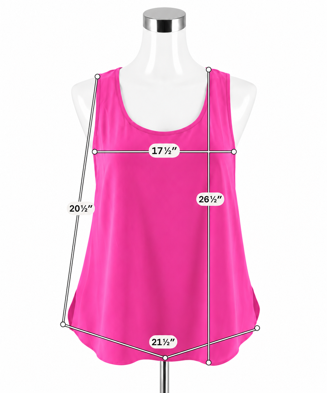 Lilly Pulitzer Downstairs Tank 100% Silk Hot Pink Top Size Large