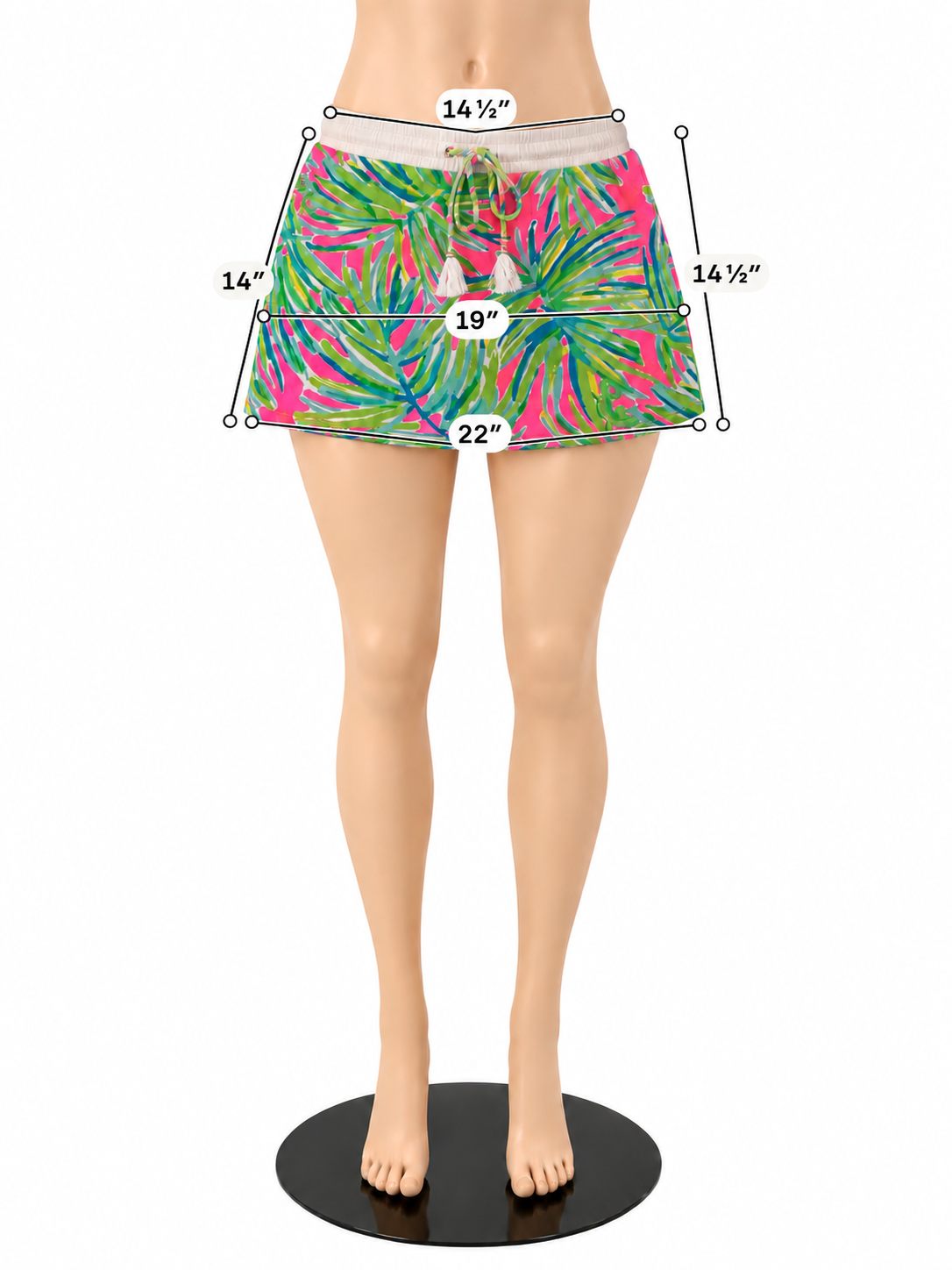 Lilly Pulitzer Colette Palm Print Knit Skort Size Medium- ONLINE ONLY