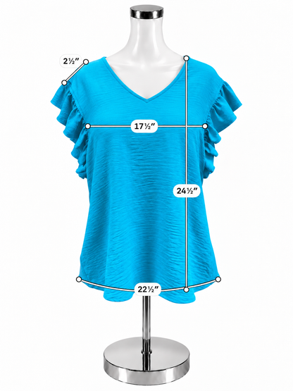 ivu jane Size XS Turquoise Solid Pre-Owned Ladies Casual Top - ONLINE ONLY