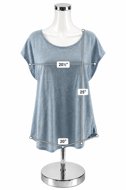 Sigrid Olsen Baby Blue 100% Linen Cap Sleeve Top Size XL - ONLINE ONLY
