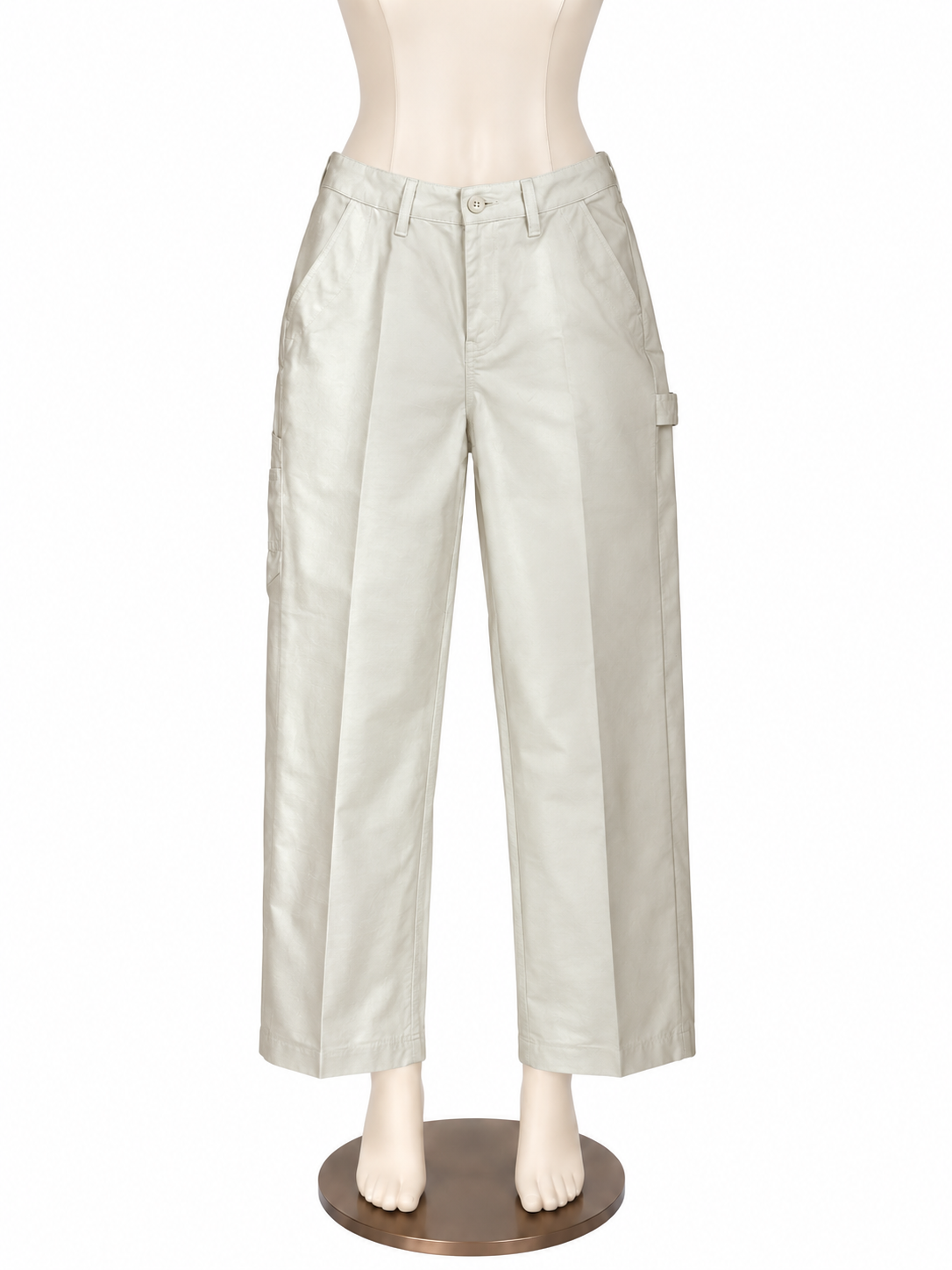 Talbots Signature Size 4 Tan Silk Wool Blend Flat Front Dress Pants - ONLINE ONLY