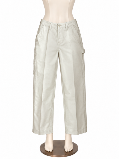 Talbots Signature Size 4 Tan Silk Wool Blend Flat Front Dress Pants - ONLINE ONLY