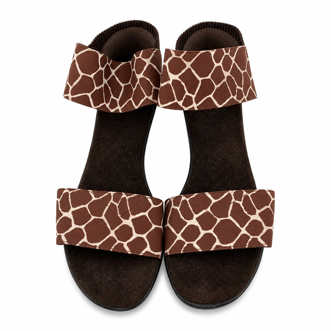 Charleston Shoe Co Cannon Giraffe Print Wedge Sandals Size 7 - ONLINE ONLY