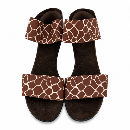 Charleston Shoe Co Cannon Giraffe Print Wedge Sandals Size 7 - ONLINE ONLY