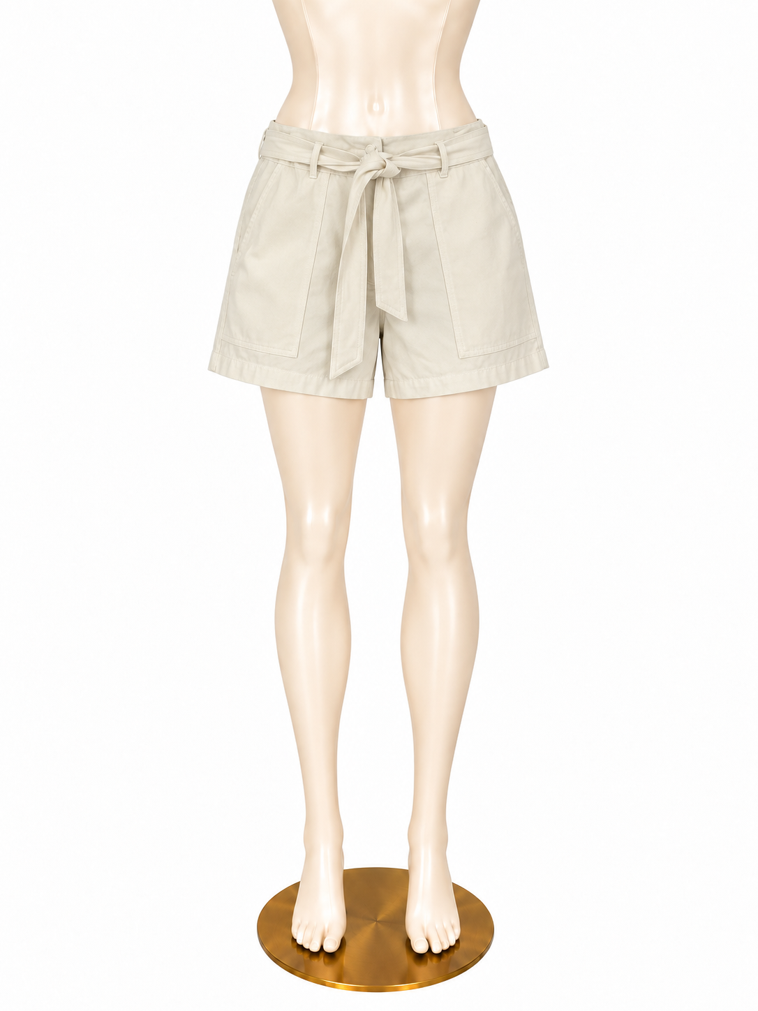 Ann Taylor White Tie-Waist Paperbag Shorts Size 4 - ONLINE ONLY