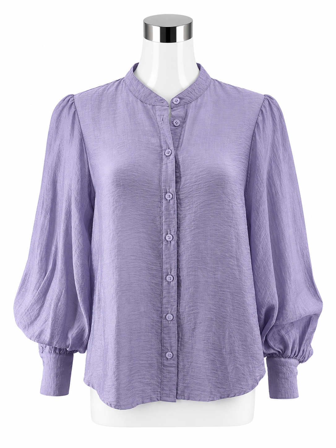 Anthropologie Dusty Lavender Long Sleeve Button Down Blouse Size Small - ONLINE ONLY