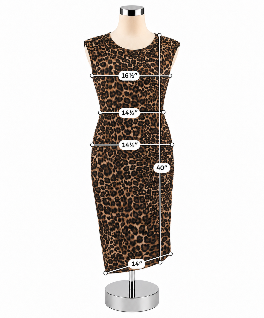 White House Black Market Leopard Print Sheath Dress Size Medium NWT - ONLINE ONLY