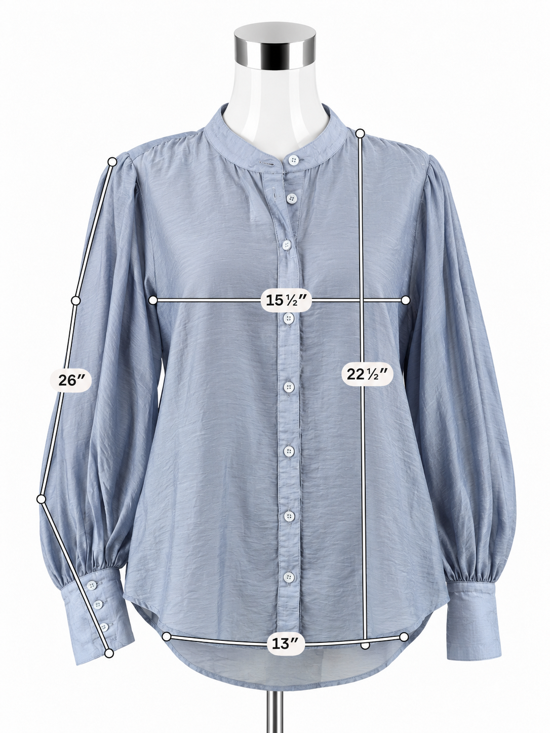 Anthropologie Dusty Lavender Long Sleeve Button Down Blouse Size Small - ONLINE ONLY