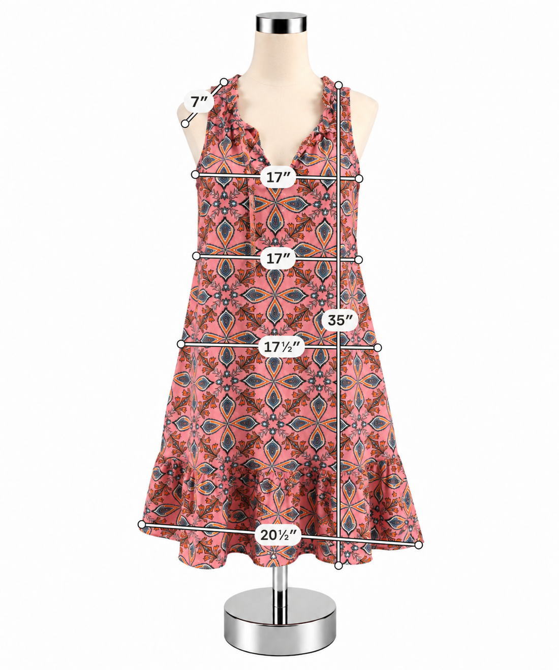 LOFT Paisley Print Tie Neck Sleeveless Shift Dress NWT Size Medium - ONLINE ONLY