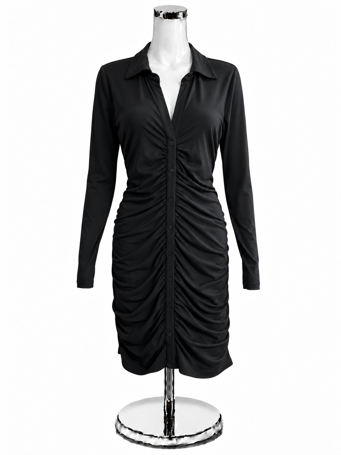 bb dakota Size L Black Solid Pre-Owned Ladies Dress - ONLINE ONLY