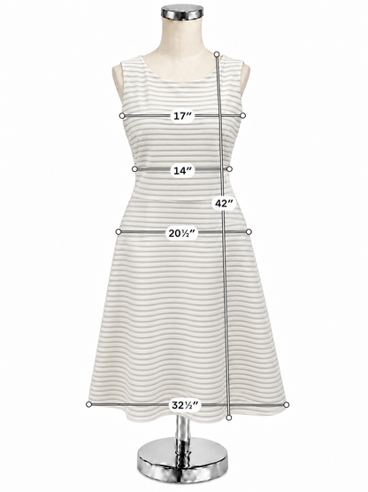 White House Black Market Striped Sleeveless Sheath Dress | Size 8 - ONLINE ONLY