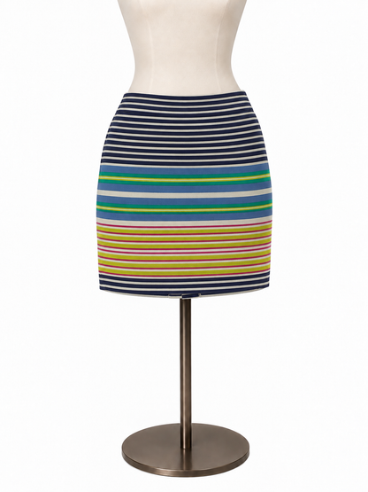 Ann Taylor LOFT Striped Cotton Pencil Skirt Size 4 - ONLINE ONLY