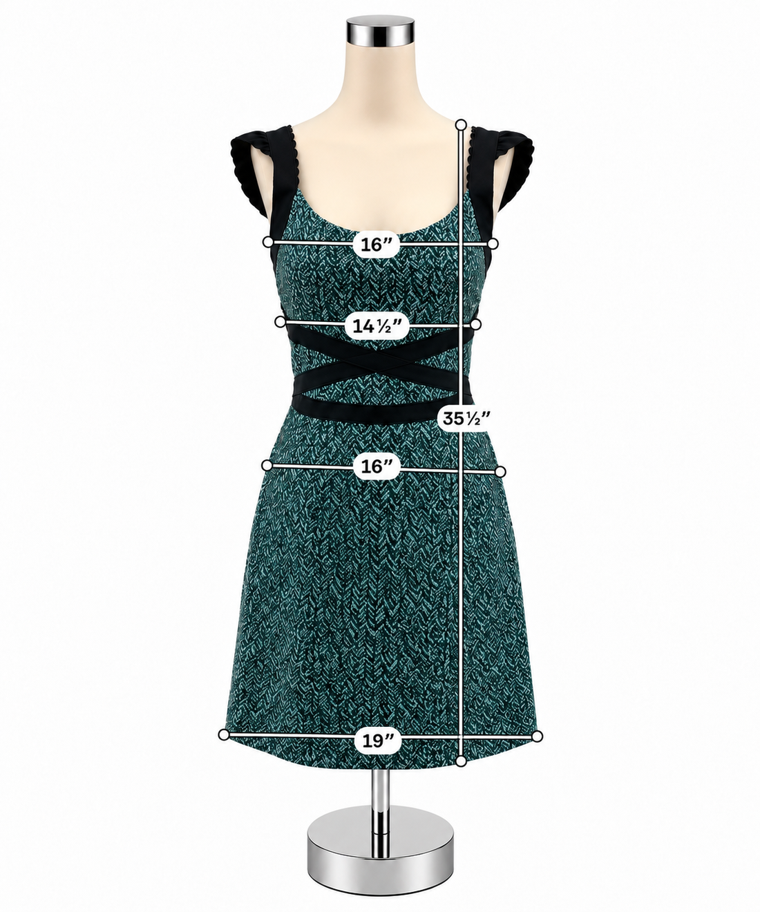 Free People Magic Garden Green &amp; Black Floral Boho Mini Dress Size Large - ONLINE ONLY