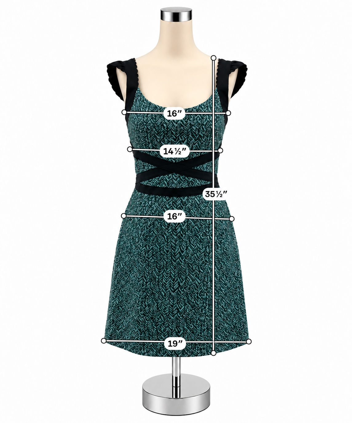 Free People Magic Garden Green &amp; Black Floral Boho Mini Dress Size Large - ONLINE ONLY
