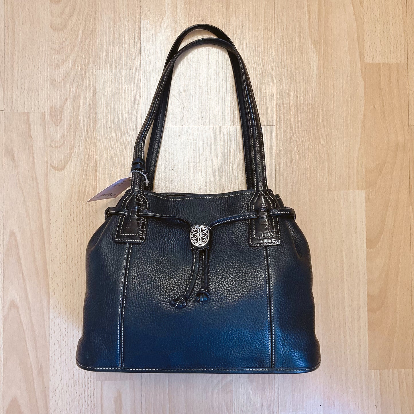 Brighton Black Pebble Shoulder Bag