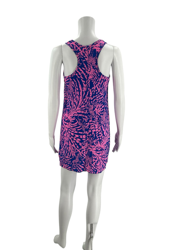 Lilly Pulitzer Blue/Pink Animal Pre-Owned Ladies Dress - Size XS