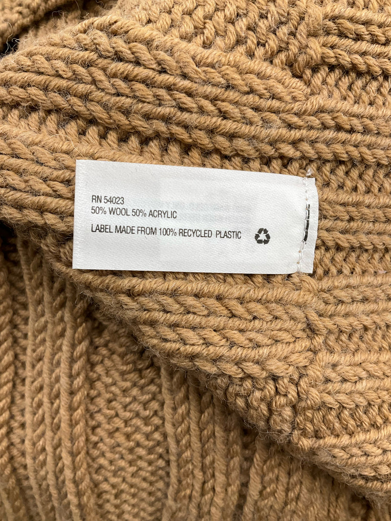 Gap Camel Cable Pre-Owned Ladies Shrug - Size XS/S