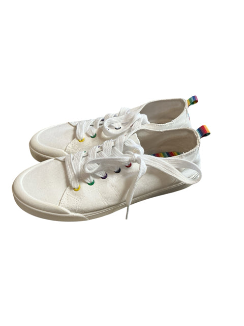 Sugar Shoe Size 8 white/rainbow Solid Pre-Owned Ladies Sneakers