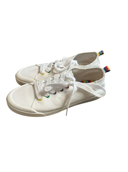 Sugar Shoe Size 8 white/rainbow Solid Pre-Owned Ladies Sneakers