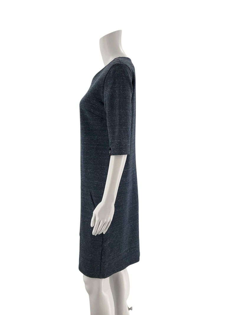 No Brand Blue Heathered Pre-Owned Ladies Dress - Size Small