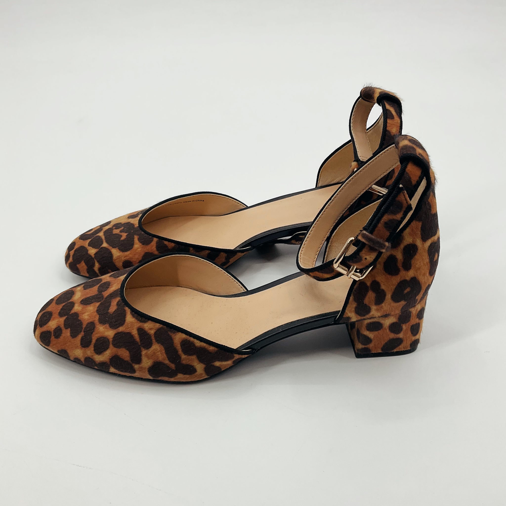cabi Brown Heel Shoe Size 8 Brown Animal Pre-Owned Ladies Heel - Size 8