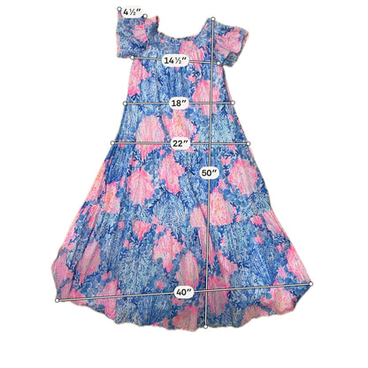 Lilly Pulitzer Pearl Off-Shoulder Maxi Dress Reel Nauti Print Size Large - ONLINE ONLY