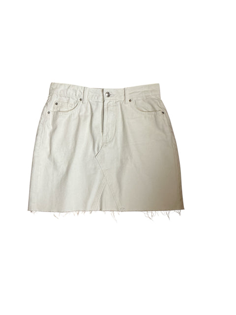 Denim &amp;amp; Co. Classic White Stretch Denim Skirt Size 8