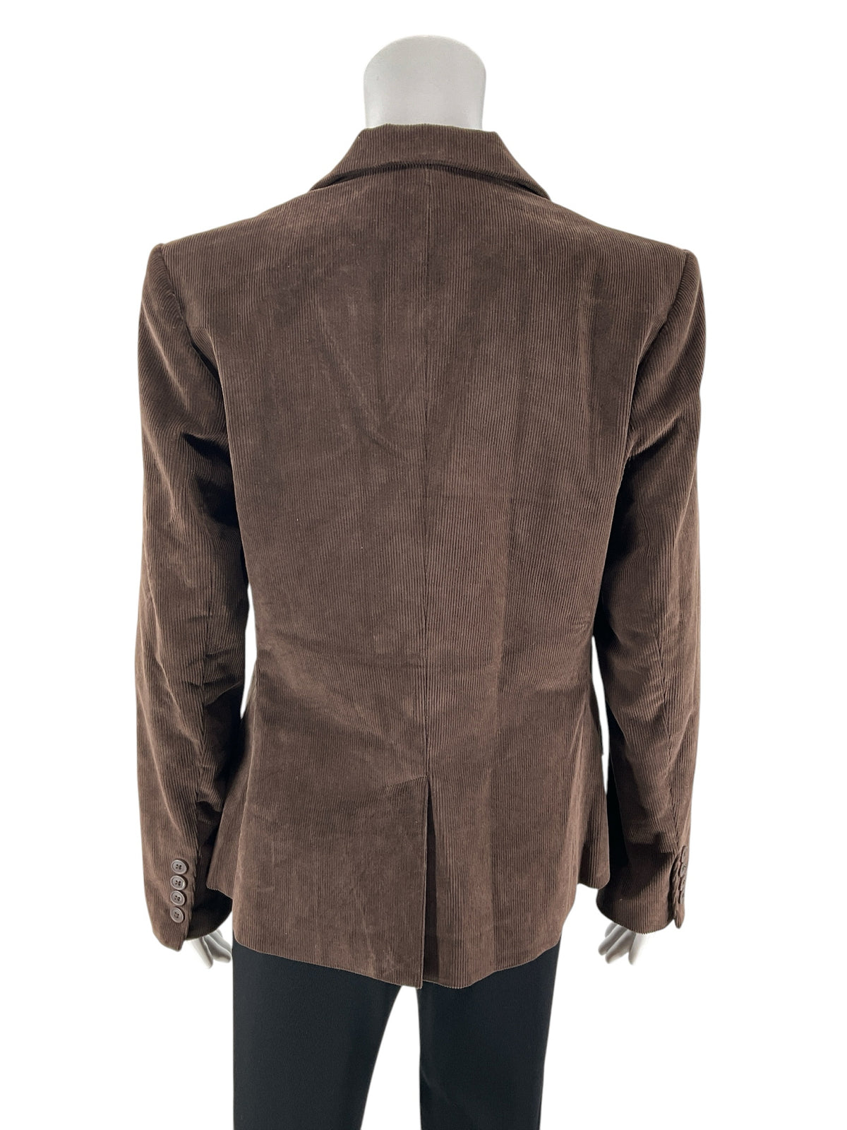 Rafaella Brown Stretch Corduroy Blazer Jacket Women&