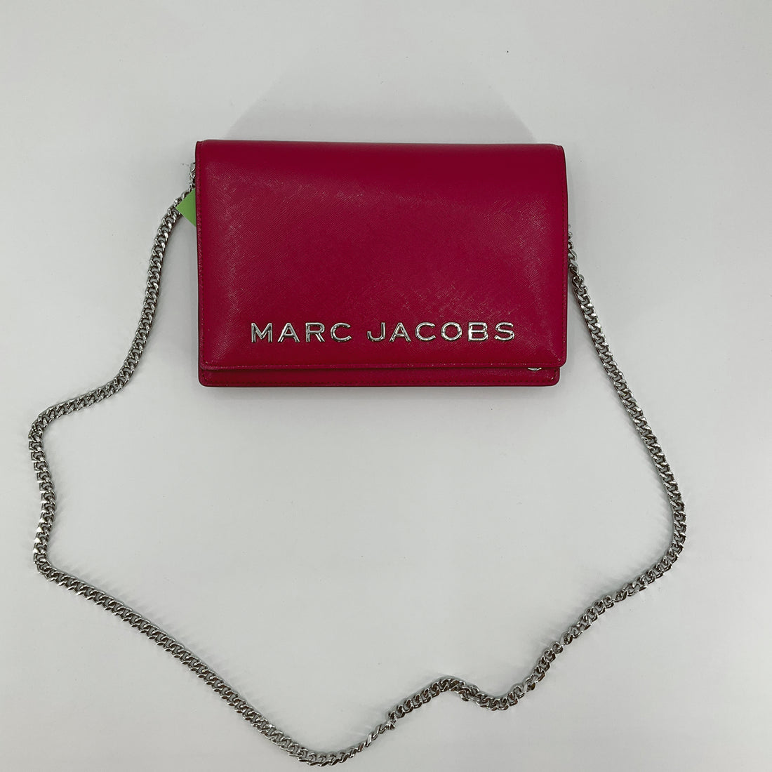 Marc Jacobs The Standard Continental Saffiano Leather Wallet on Chain Crossbody Bag Pink